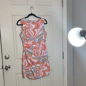 J. McLaughlin Vibrant Abstract Mini Dress